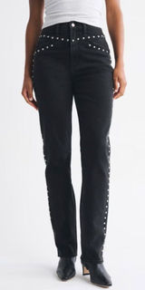 Abercrombie - 90s Straight Jeans - Black Stud, 29 Long (NWT) Photo 0