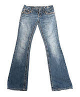 Miss Me Bootcut Jeans Women 26 Blue Good Rhinestone Embellished JE5453B7L Photo 0