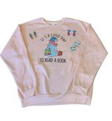 SHEIN Sweatshirt XL Light Pink “its a good day to read a book” 3 Sets Earrings Photo 0
