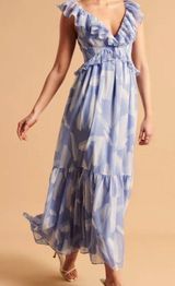 Abercrombie Drama Ruffle Maxi Dress Photo 0