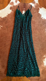 Vintage emerald green sheer maxi slip dress from Victorias Secret Size XS Photo 0