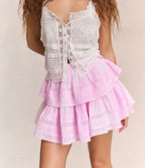 Fancy Pink Skirt Love Shack Ruffle Mini Photo 0