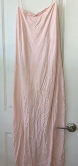 Elegant Pink Maxi Dress Size L Photo 0