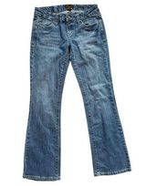 Womens Vintage Aero Aeropostale Distressed Stretch Boot Bootcut Jeans - Sz 3/4 Photo 0