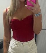 Red lace corset top Windsor Photo 0