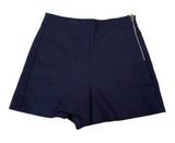 Abercrombie & Fitch Woman’s Navy Side Zip High Waisted Shorts Size 0 Pockets Photo 0