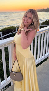 Rare London Butter Yellow Curved Drop Waist Maxi Dress Photo 0