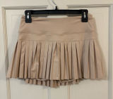 Gold Pleated Tennis Skirt Photo 0