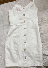 white jean dress Size M Photo 0