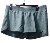 Adidas Running Shorts Elastic Waist Activewear Athletic Gym Blue/Green Photo 0