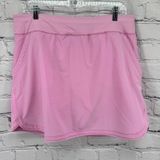 LANDS END Swim Skort Women's 14 Blossom Pink Skirt w/ Attached Shorts Pockets Photo 0