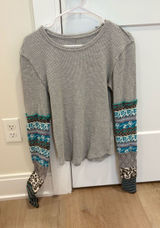 We the Free by Free People All In Cuff Knit Top Size Small Photo 0