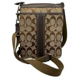 COACH Brown Signature Canvas Crossbody Photo 0