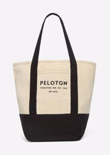 Peloton Together We Go Far Tote Bag Black‎ Canvas Gym Travel Photo 0