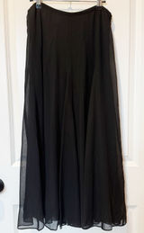 Jones NY Silk Pleated Maxi Skirt Sz 8 Dark Romantic Whimsigoth Witchy Gothic Photo 0