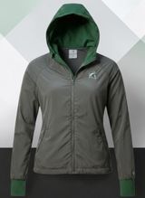 Colosseum Michigan State Spartans Women's M Gray Full Zip Hoodie Windbreaker Photo 0