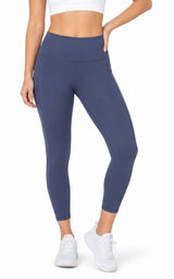 RBX Live Life Active Womens XL Blue High Waisted Pocket Cropped Leggings Photo 0