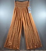 1791 | NWT Rewash Crochet Waist Boho Walk Thru Wide Leg Pants Orange Womens S Photo 0