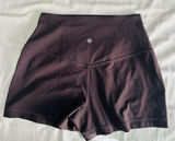 Lululemon brown align shorts size 4 Photo 0