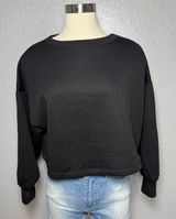 Old Navy Bounce Fleece Crew-Neck Cropped Sweatshirt, M Petite, 832528 Photo 0
