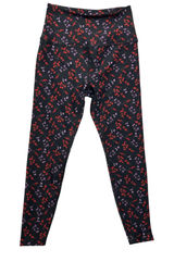 Beyond Yoga Women Leggings M Black Floral High Rise Stretch Yoga Athleisure‎ Photo 0