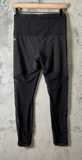 Lululemon Black Mesh Panel Leggings High Rise Athletic Yoga Pants‎ Women’s 6 Photo 0