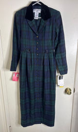 VTG NWT Jessica Howard Plaid Tartan Riding Dress Dark Academia Cottagecore 6P Photo 0