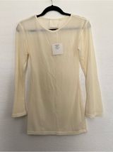 NWT Divino Seas Sheer Long Sleeve Swim Coverup Mini Dress Small Photo 0