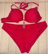 Aerie Bikini Set Hot Pink Photo 0