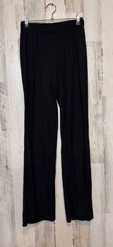 Wild Love Black Ribbed Wide Leg Pants Womens Size Small S Elastic Waist Lounge C Photo 0