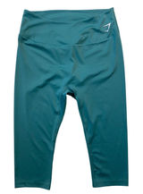 Gymshark Training High Waisted Cropped Capri Leggings Teal Blue XXL B1A1U Photo 0