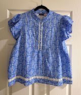 Vineyard Vines Ruffle Sleeve Top Photo 0