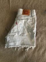 Levi’s 501 Shorts Denim High-Rise Light Wash Photo 0