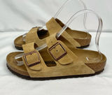 Birkenstock Arizona Taupe Suede Sandals Slides Women’s Size 36 Photo 0