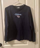 Tennessee Titans Shirt Women's in Sizes M and L Blue NFL Football Long Sleeve Photo 0
