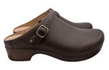 Dansko Berry Milled Burnished Brown Leather Clog Mules 9421-801600 Womens 40 Photo 0