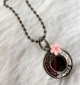 1" Coach Metal Circle Replacement Hangtag Hang Tag Bag Charm Photo 0