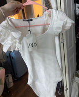ZARA Top White Photo 0