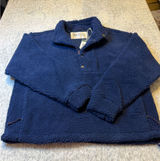 Alpine Design Womens S Vintage Blue 1/4 Snap Sherpa Pullover‎ Fleece Jacket NWT Photo 0