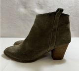 Y2K‎ Madewell Ankle Bootie Suede Sz 6 Chelsea Block Heel Greenish Italy OLDSTOCK Photo 0