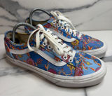 Vans X Liberty of London Old Skool Women's Blue Floral Paisley Print Shoes Sz 9 Photo 0