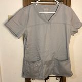 Cherokee workwear size S scrub nurse top with pockets gray Photo 0