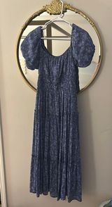 Altar'd State Dress Maxi Floral Blue Photo 0
