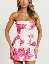 Showpo Floral Pink Dress Photo 0