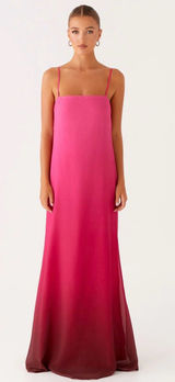 Peppermayo Marianne Maxi Pink Ombre Dress Photo 0