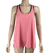 Alo Yoga Womens Racerback Tank Top Size‎ Large Pink & BLack Stretch Photo 0