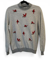 Vintage‎ Bonworth Cardinal Houndstooth Holiday Cotton Sweatshirt XS Photo 0