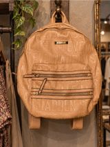 Steve Madden Women's Brown Leather Textured Backpack Bag Photo 0