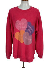 Moon Ryder Sweater Large Pink Graphic Pullover Sweatshirt Y2K Streetwear‎ Photo 0
