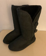 ENU Australia women black suede sheepskin tall classic boots US 7 Photo 0